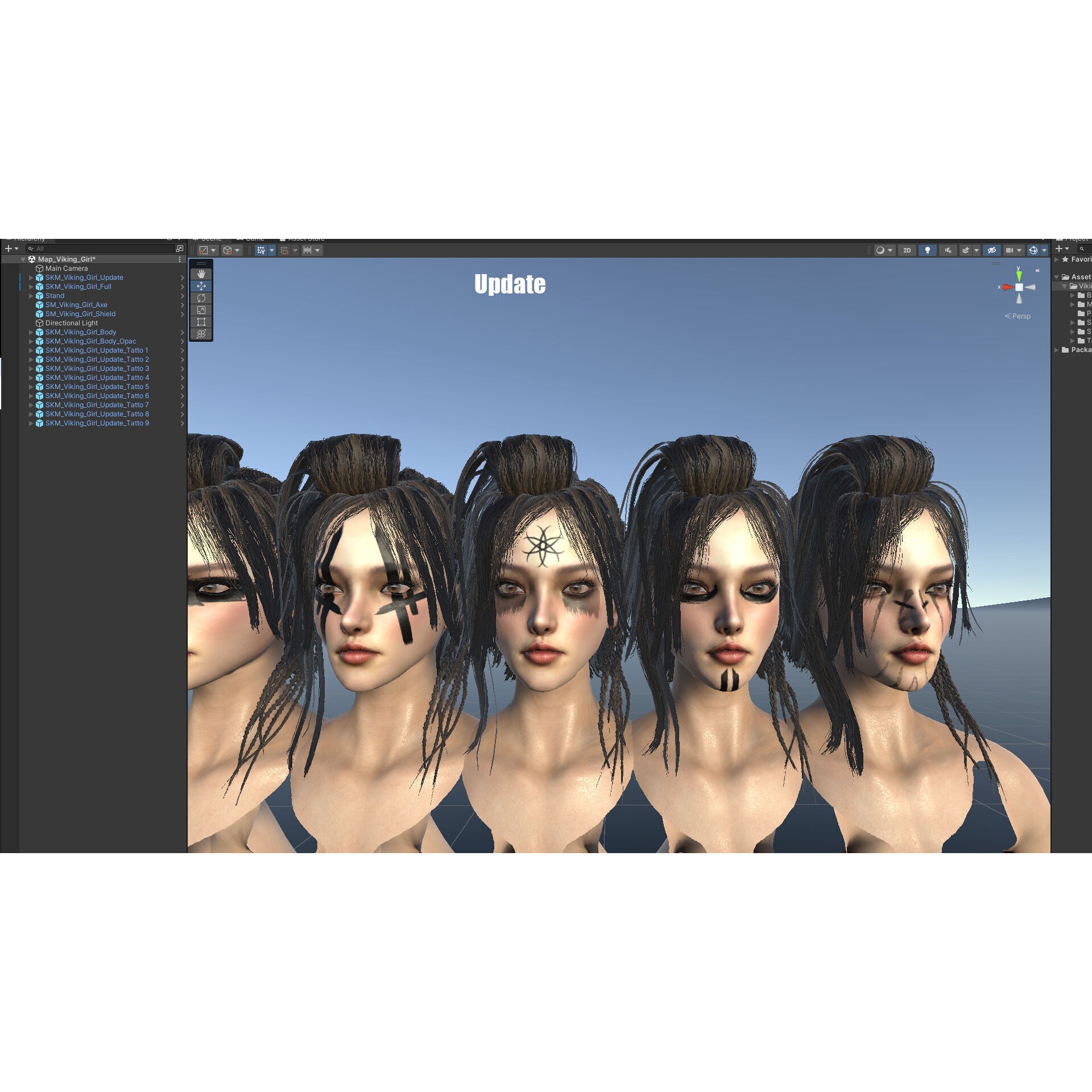 Viking Girl - Low-Poly Game-Ready 3D Model