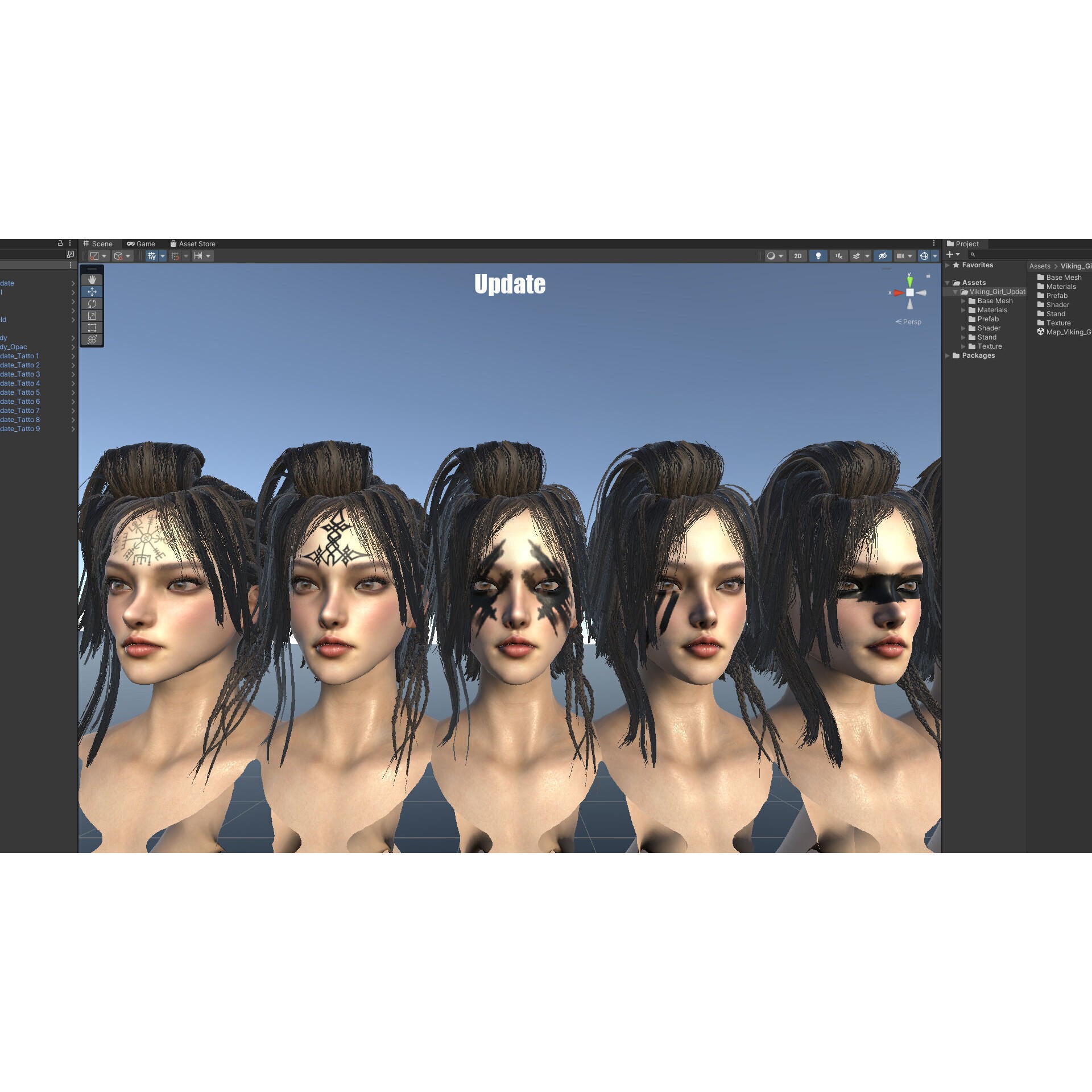 Viking Girl - Low-Poly Game-Ready 3D Model - View 13