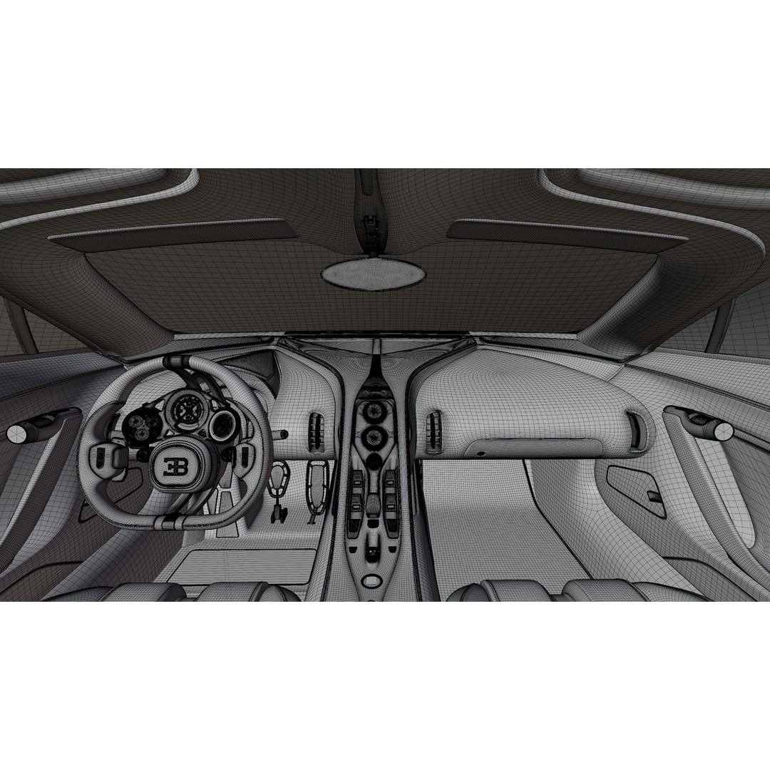 Bugatti Tourbillon 2026 3D Model – High Poly Rigged Hypercar, FBX, OBJ, Blender - View 6