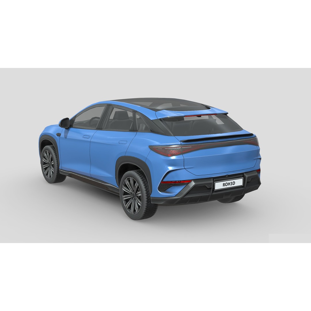 BYD Sealion 7 3D Model – Low Poly Game Asset, FBX, PBR Textures - View 4