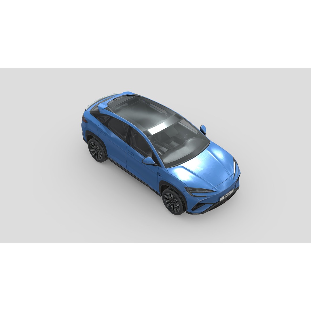 BYD Sealion 7 3D Model – Low Poly Game Asset, FBX, PBR Textures - View 6