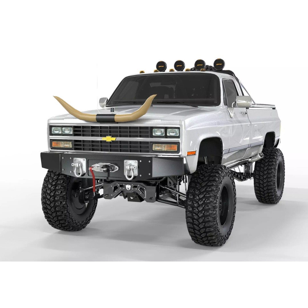 Chevrolet C10 Truck 1980 3D Model – High Poly Game Asset, FBX, OBJ, Blender - View 2