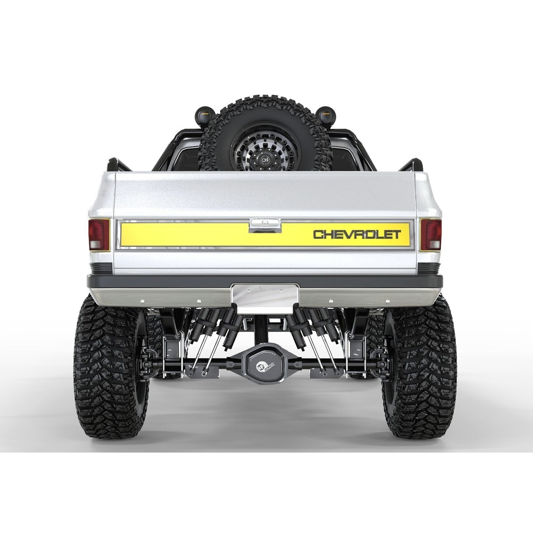 Chevrolet C10 Truck 1980 3D Model – High Poly Game Asset, FBX, OBJ, Blender - View 6
