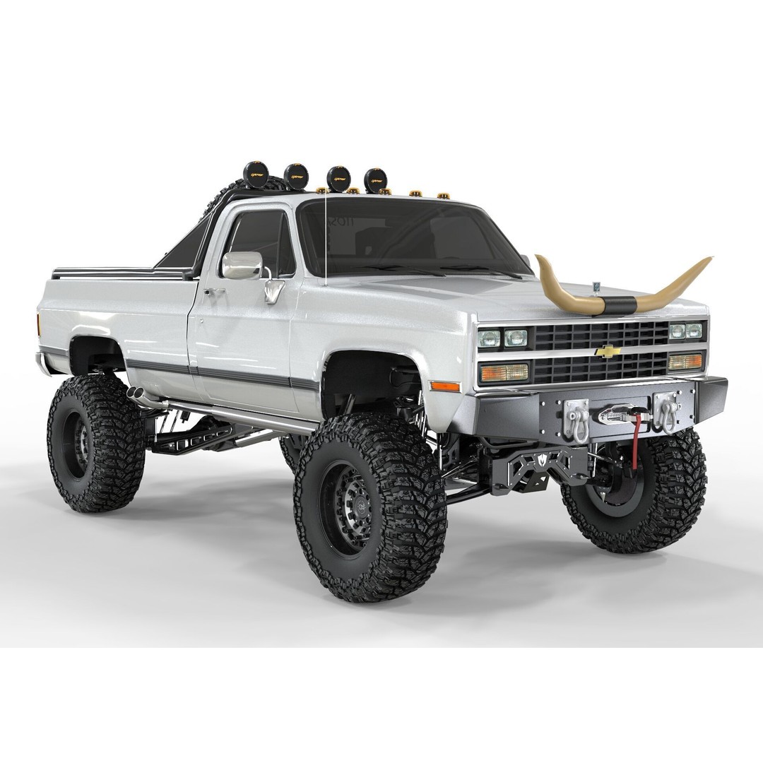 Chevrolet C10 Truck 1980 3D Model – High Poly Game Asset, FBX, OBJ, Blender - View 8