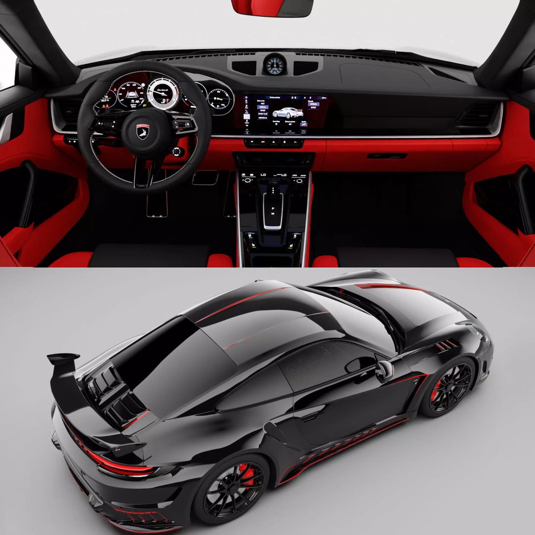 Porsche 911 Stinger GTR 3D Model – High Poly Rigged Asset, FBX, Blender - View 2