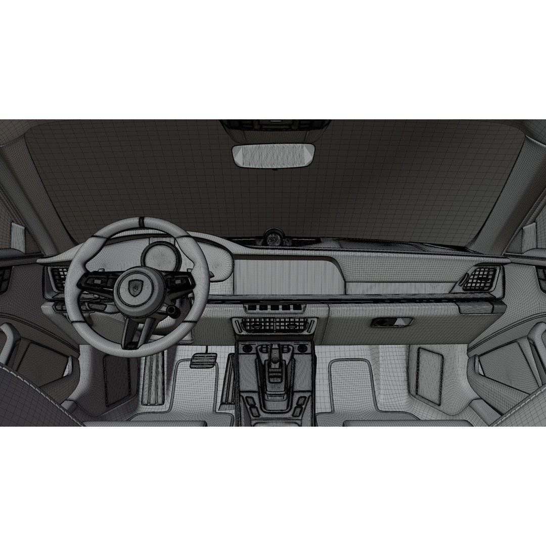 Porsche 911 Stinger GTR 3D Model – High Poly Rigged Asset, FBX, Blender - View 5