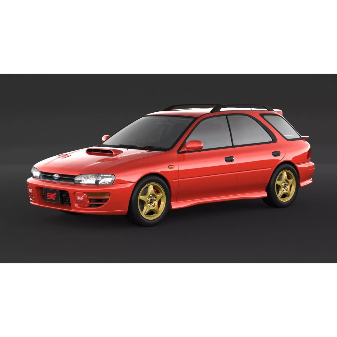 Subaru Impreza WRX STI 3D Model – High Poly Game Asset, FBX, OBJ - View 2
