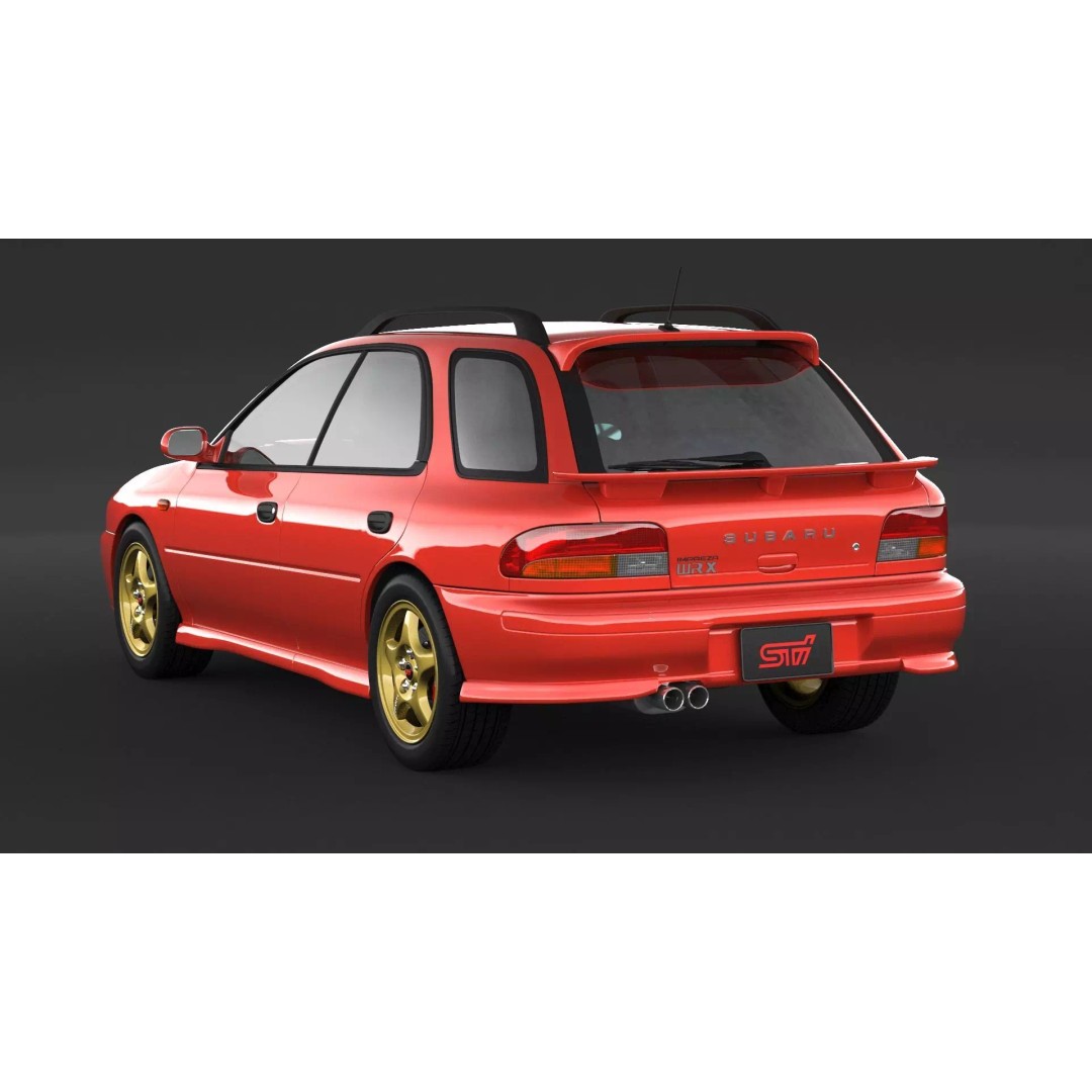Subaru Impreza WRX STI 3D Model – High Poly Game Asset, FBX, OBJ - View 5