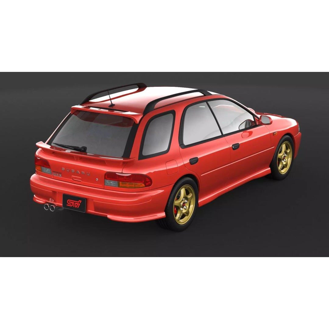 Subaru Impreza WRX STI 3D Model – High Poly Game Asset, FBX, OBJ - View 8