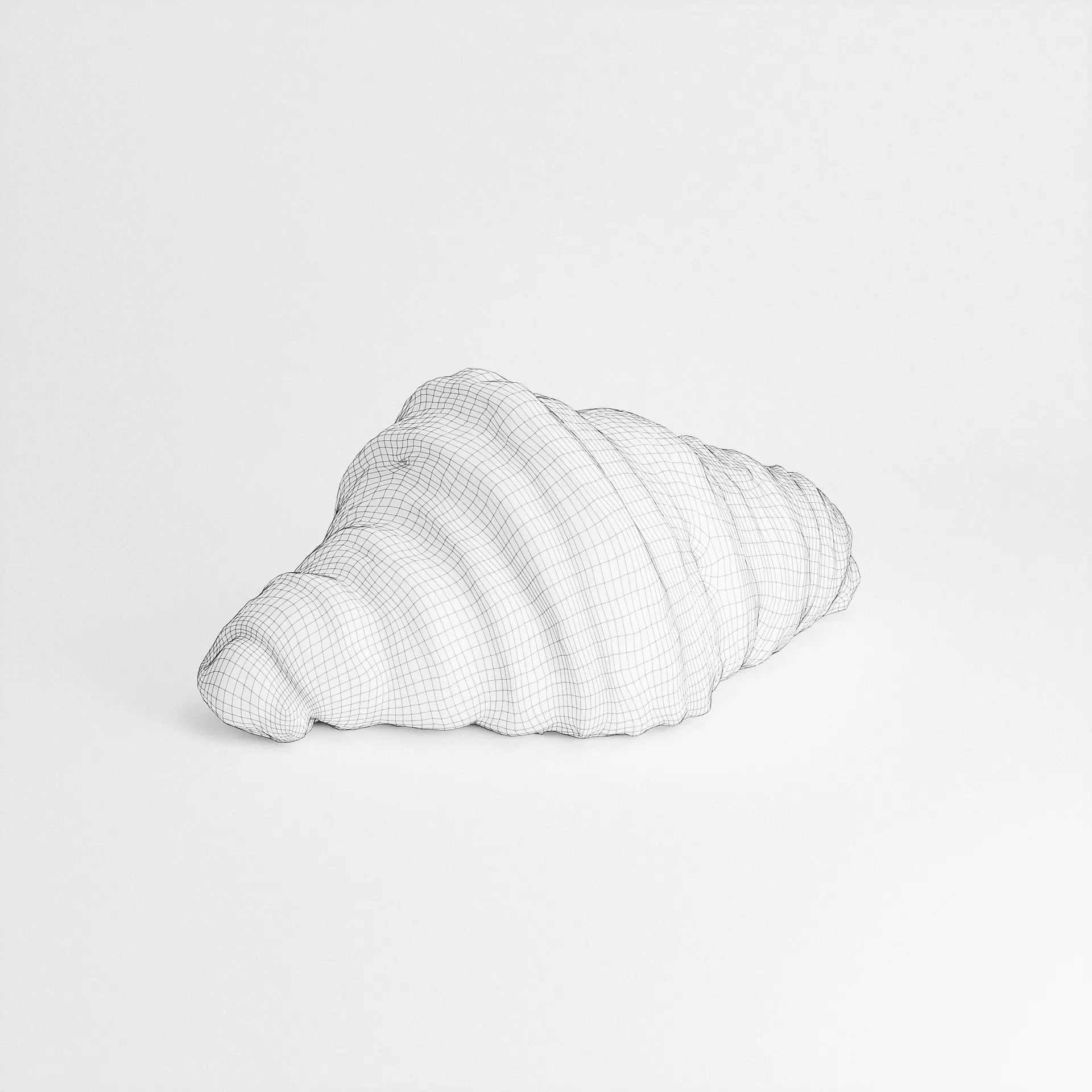 Butter Croissant - Low-Poly Game-Ready 3D Model