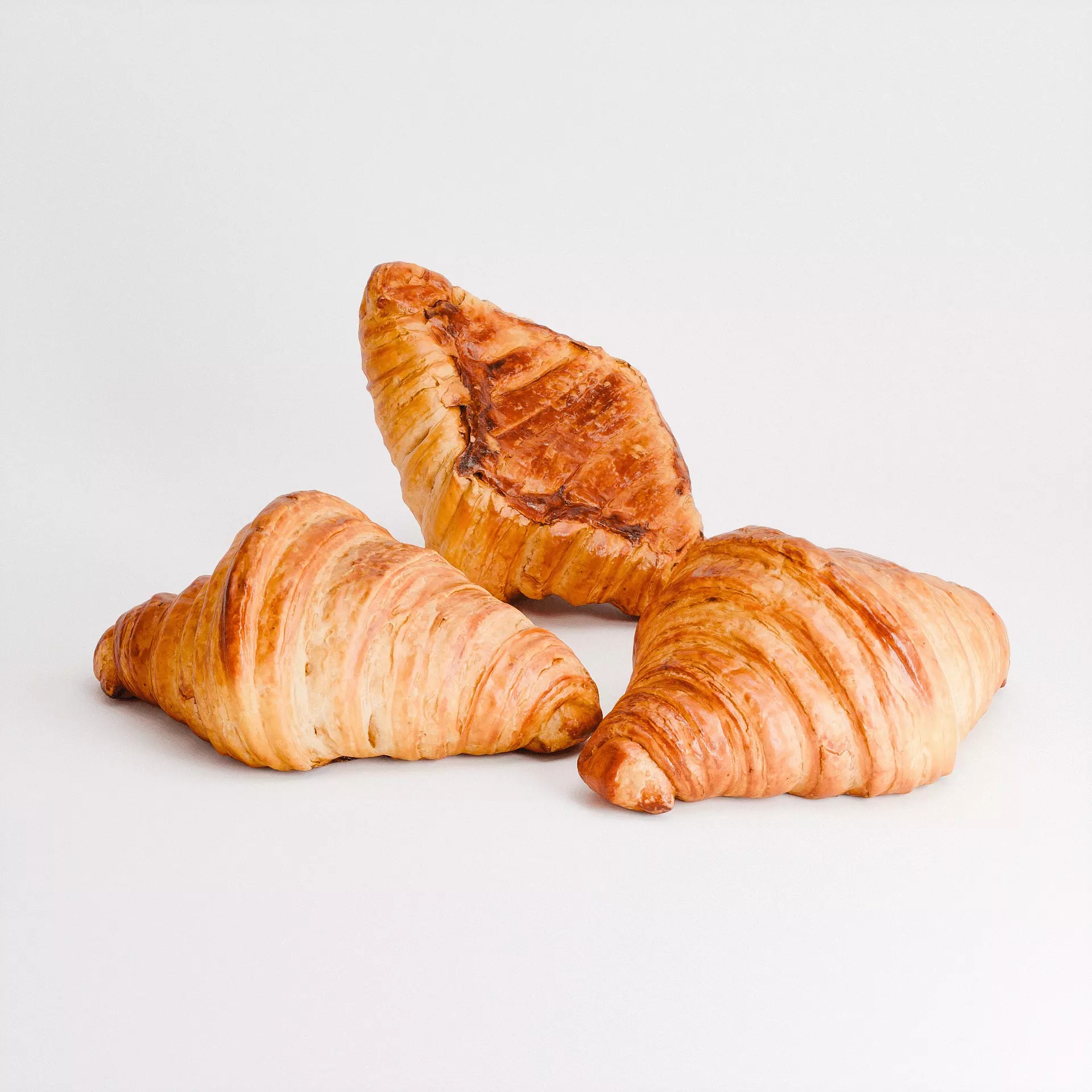 Butter Croissant - Low-Poly Game-Ready 3D Model - View 7