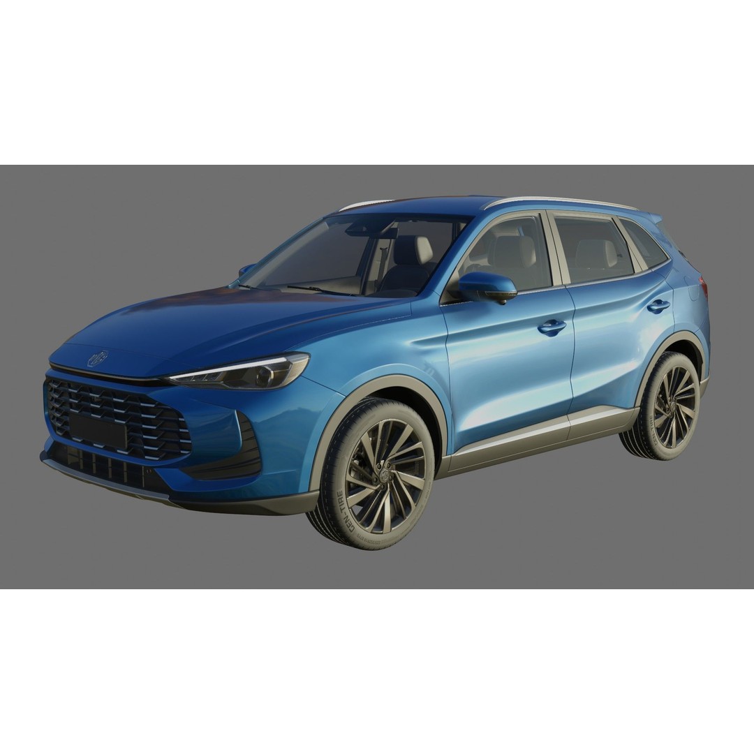 MG ZS 2025 3D Model – Detailed SUV with Interior, FBX & OBJ - View 21