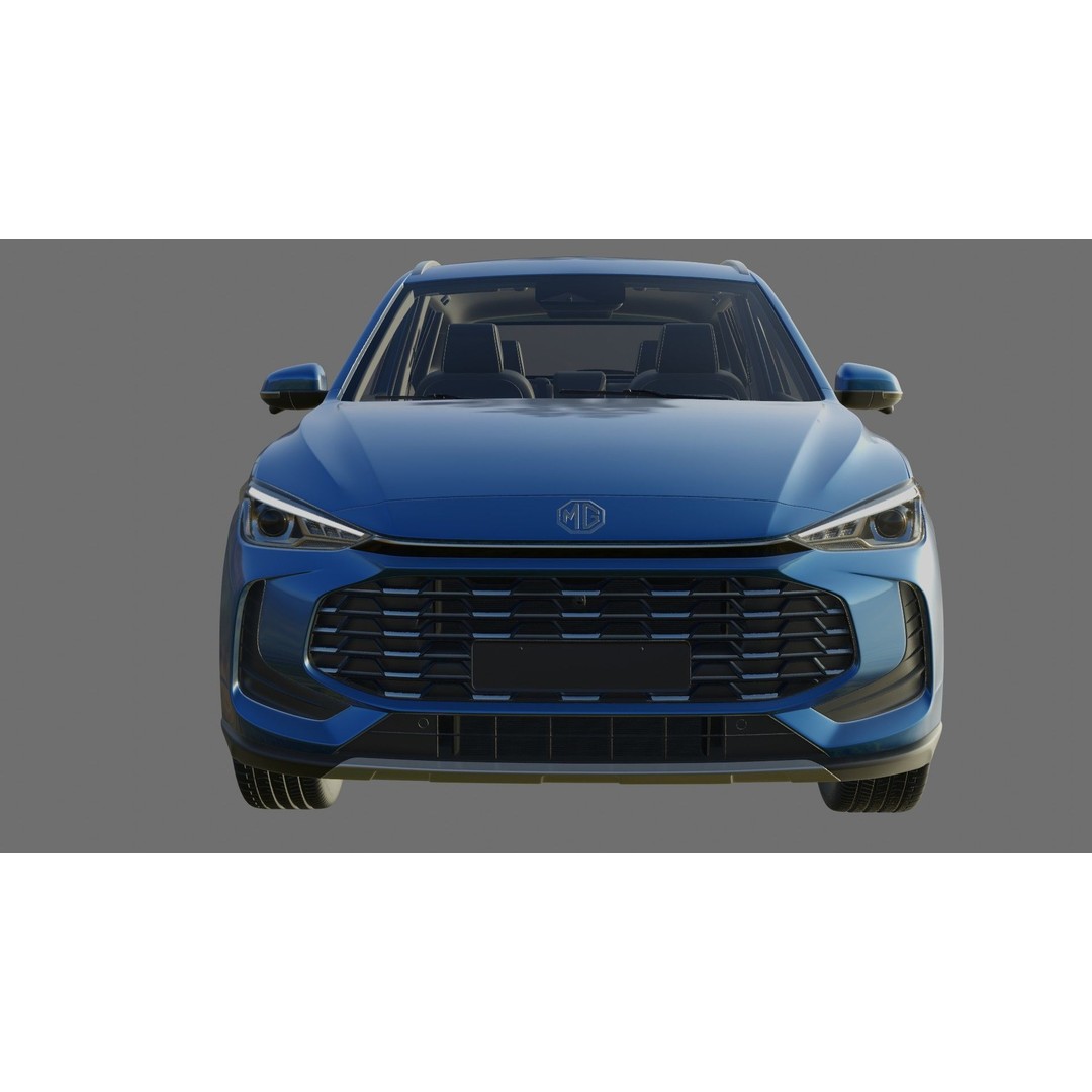 MG ZS 2025 3D Model – Detailed SUV with Interior, FBX & OBJ - View 25