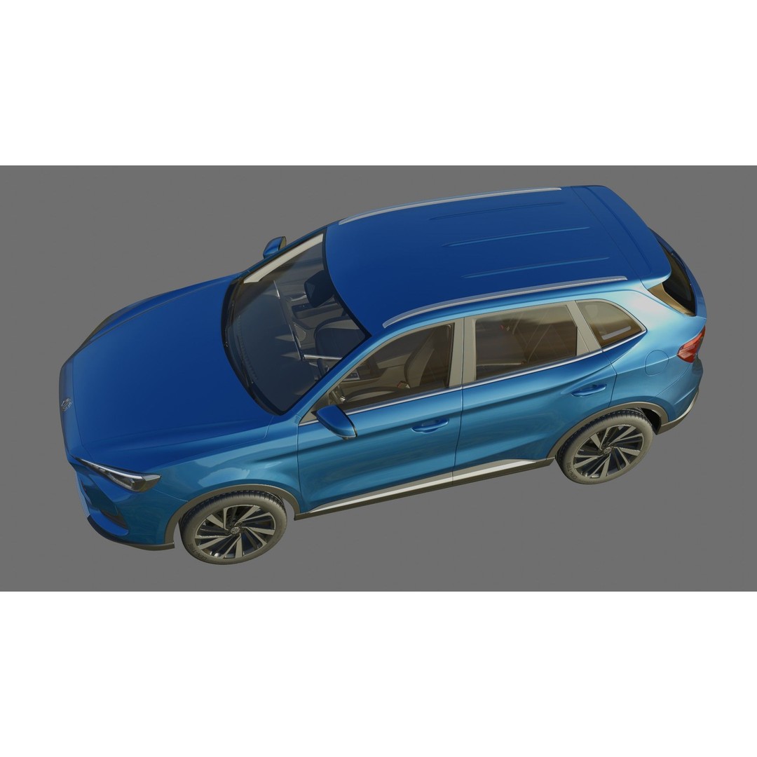 MG ZS 2025 3D Model – Detailed SUV with Interior, FBX & OBJ - View 26