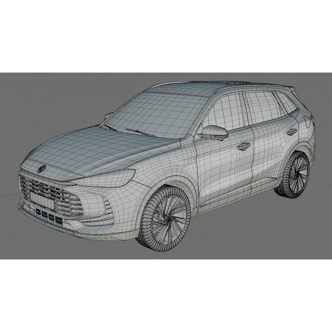 MG ZS 2025 3D Model – Detailed SUV with Interior, FBX & OBJ - View 32