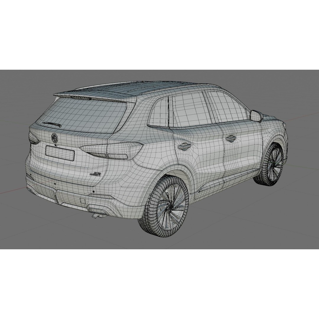 MG ZS 2025 3D Model – Detailed SUV with Interior, FBX & OBJ - View 33