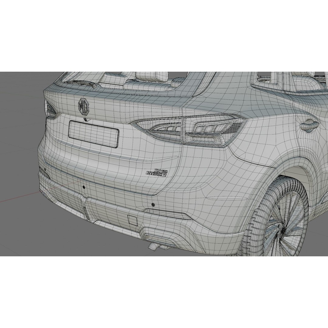 MG ZS 2025 3D Model – Detailed SUV with Interior, FBX & OBJ - View 35