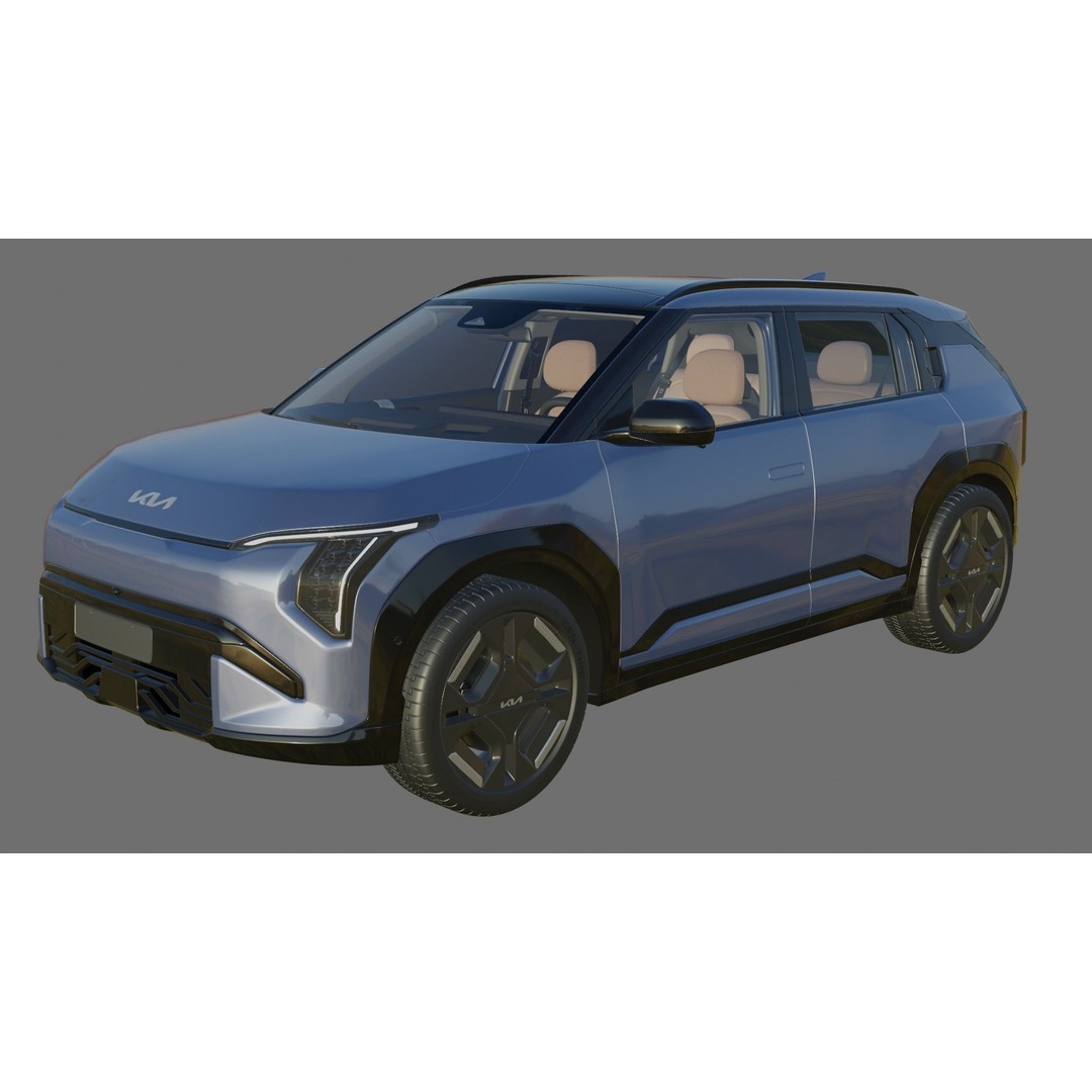 Kia EV3 GT-line 2025 3D Model – Detailed SUV with Interior, FBX, Blender - View 21
