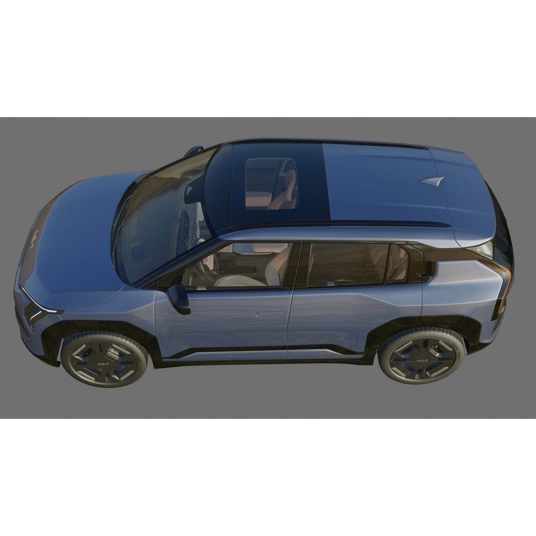 Kia EV3 GT-line 2025 3D Model – Detailed SUV with Interior, FBX, Blender - View 24