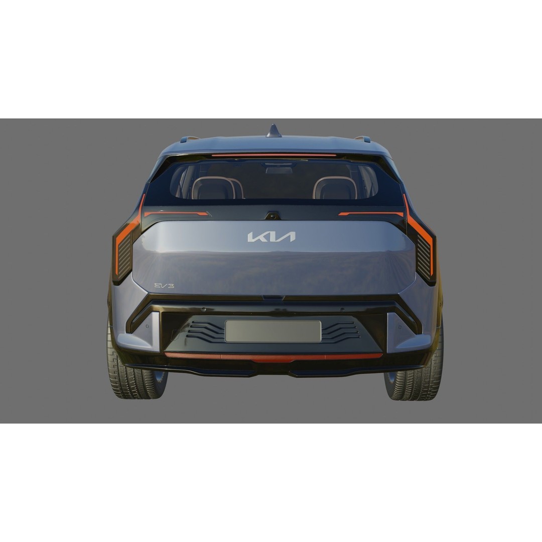 Kia EV3 GT-line 2025 3D Model – Detailed SUV with Interior, FBX, Blender - View 25