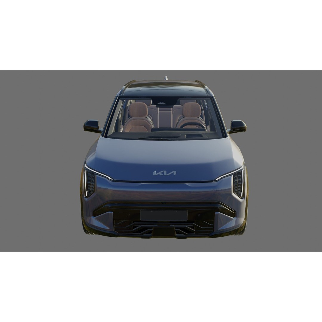 Kia EV3 GT-line 2025 3D Model – Detailed SUV with Interior, FBX, Blender - View 26