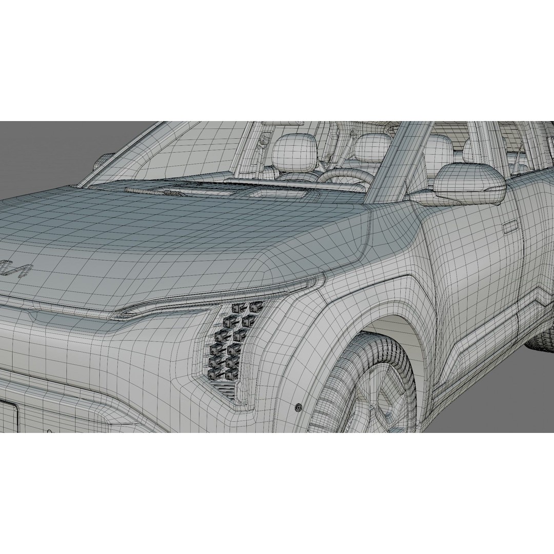 Kia EV3 GT-line 2025 3D Model – Detailed SUV with Interior, FBX, Blender - View 33
