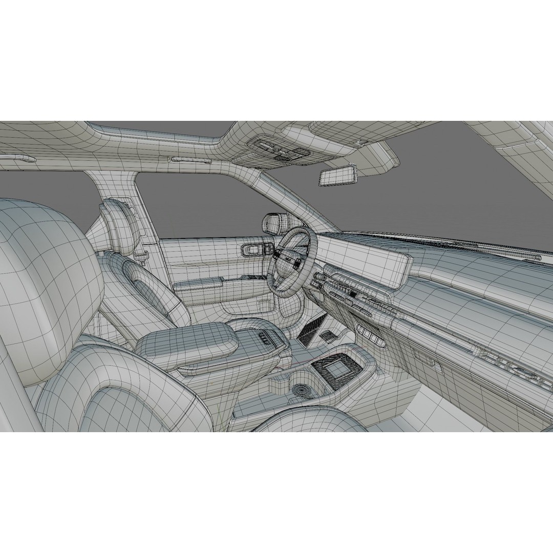Kia EV3 GT-line 2025 3D Model – Detailed SUV with Interior, FBX, Blender - View 36
