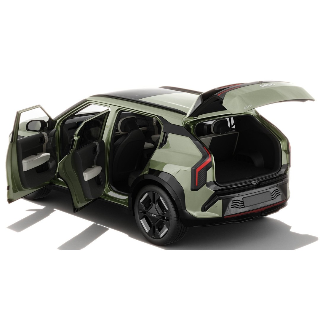 Kia EV3 GT-line 2025 3D Model – Detailed SUV with Interior, FBX, Blender - View 4