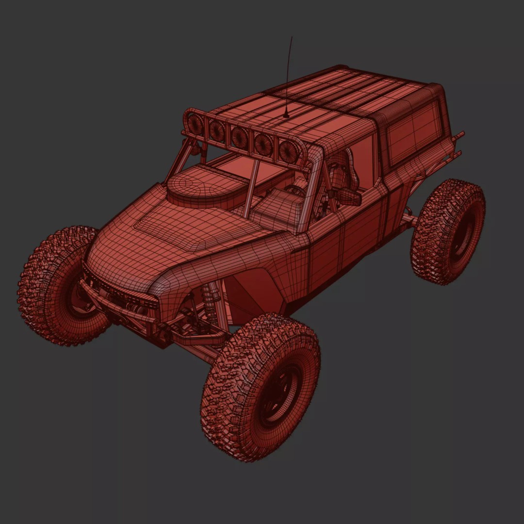 Ultra4 Car 3D Model – High Poly Racing Vehicle, FBX, OBJ, 3ds Max - View 14