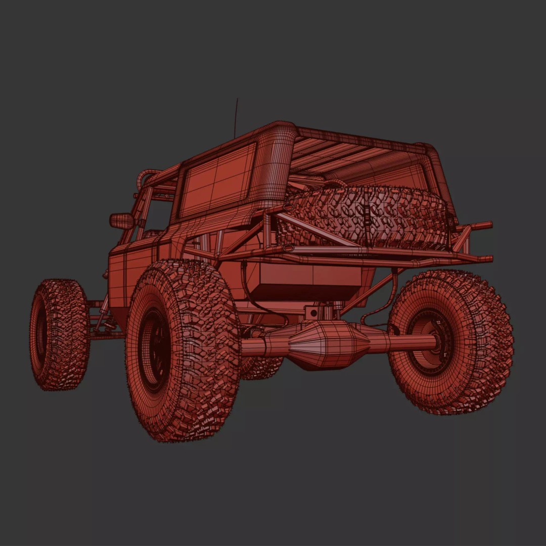 Ultra4 Car 3D Model – High Poly Racing Vehicle, FBX, OBJ, 3ds Max - View 15