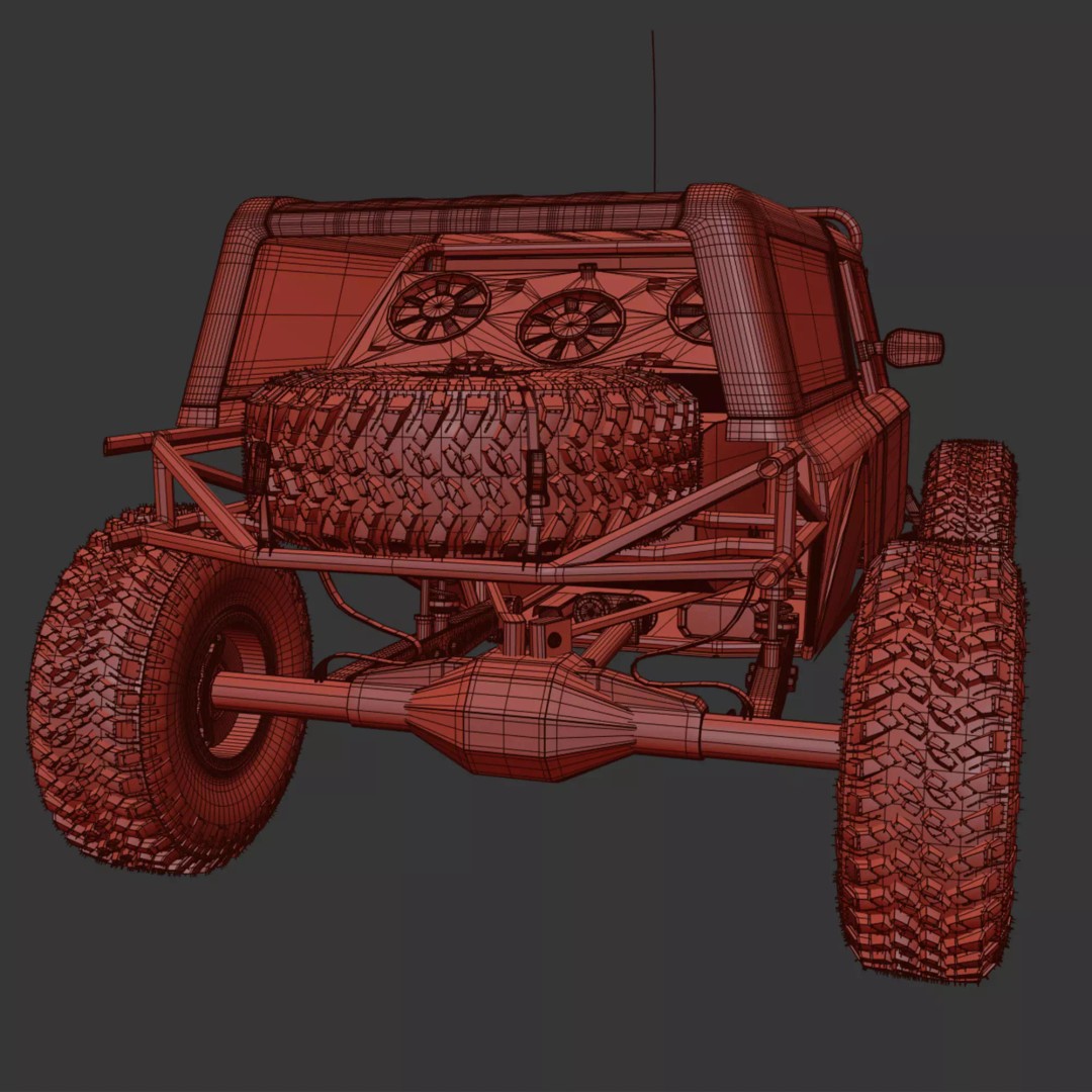 Ultra4 Car 3D Model – High Poly Racing Vehicle, FBX, OBJ, 3ds Max - View 16