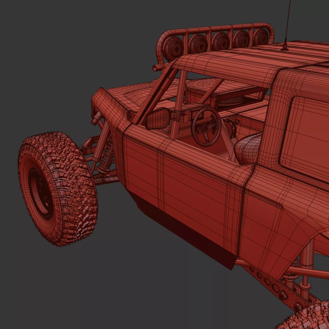 Ultra4 Car 3D Model – High Poly Racing Vehicle, FBX, OBJ, 3ds Max - View 17