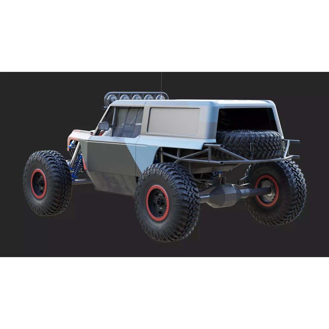 Ultra4 Car 3D Model – High Poly Racing Vehicle, FBX, OBJ, 3ds Max - View 7