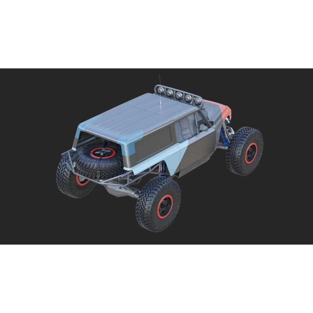 Ultra4 Car 3D Model – High Poly Racing Vehicle, FBX, OBJ, 3ds Max - View 8