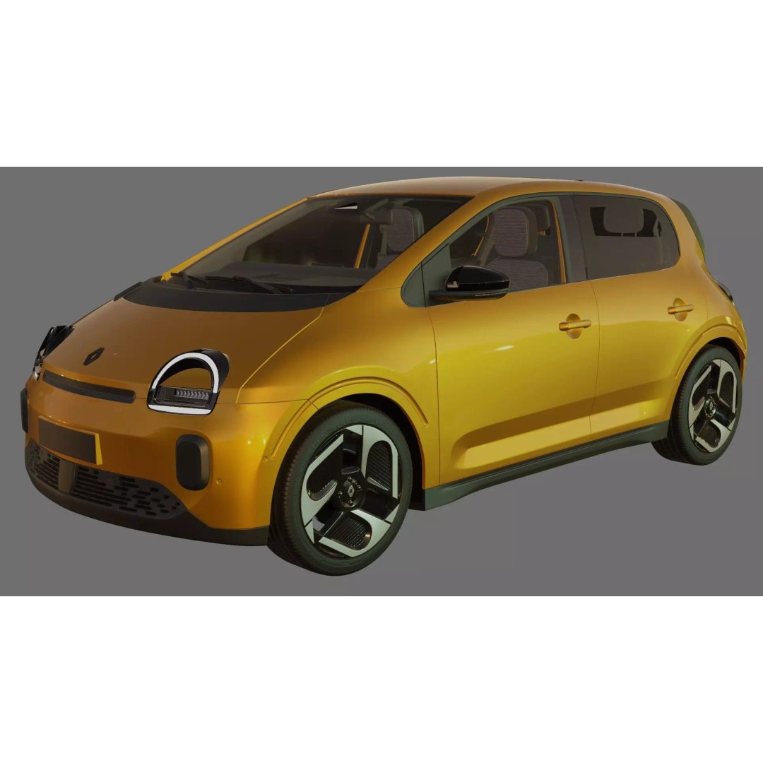 Renault Twingo E-Tech EV 2027 3D Model – High Poly Detailed Car Asset - View 21