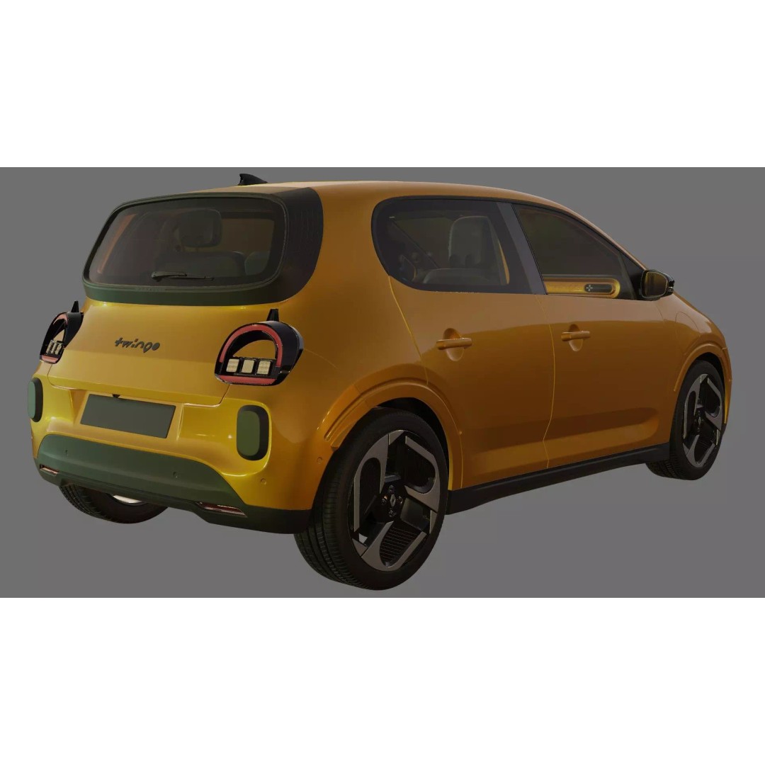 Renault Twingo E-Tech EV 2027 3D Model – High Poly Detailed Car Asset - View 22