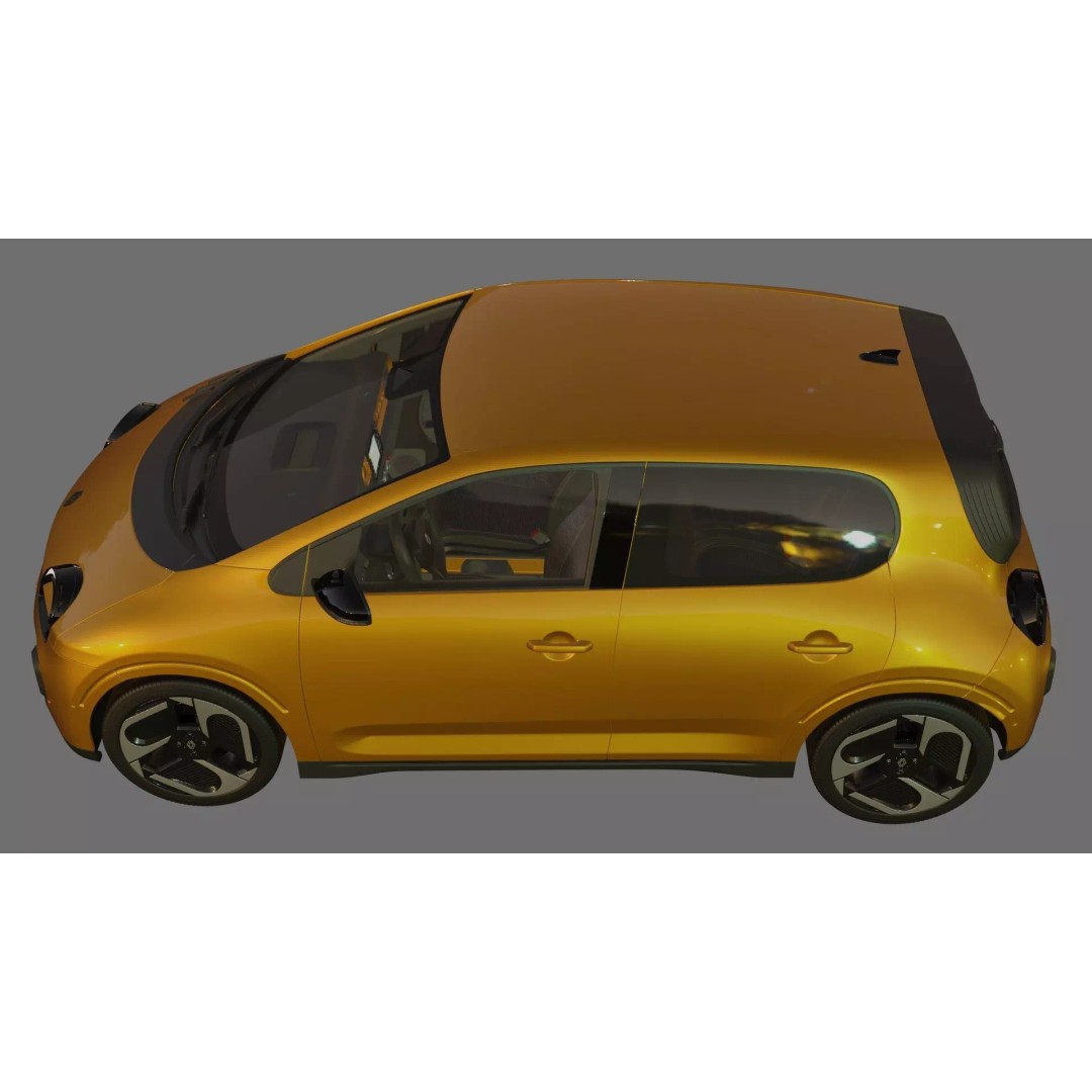 Renault Twingo E-Tech EV 2027 3D Model – High Poly Detailed Car Asset - View 23
