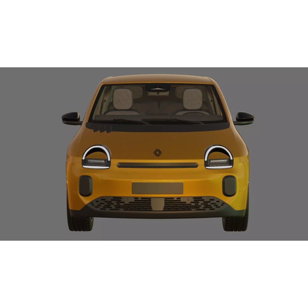 Renault Twingo E-Tech EV 2027 3D Model – High Poly Detailed Car Asset - View 24