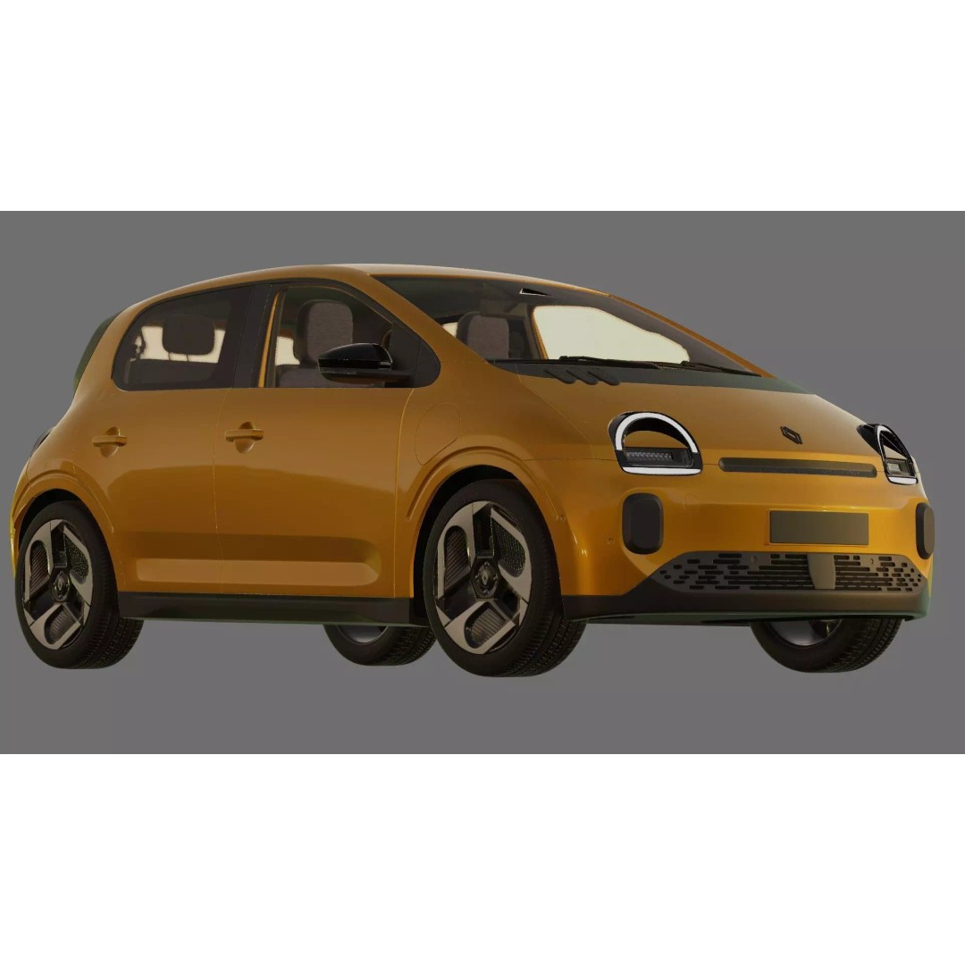 Renault Twingo E-Tech EV 2027 3D Model – High Poly Detailed Car Asset - View 26