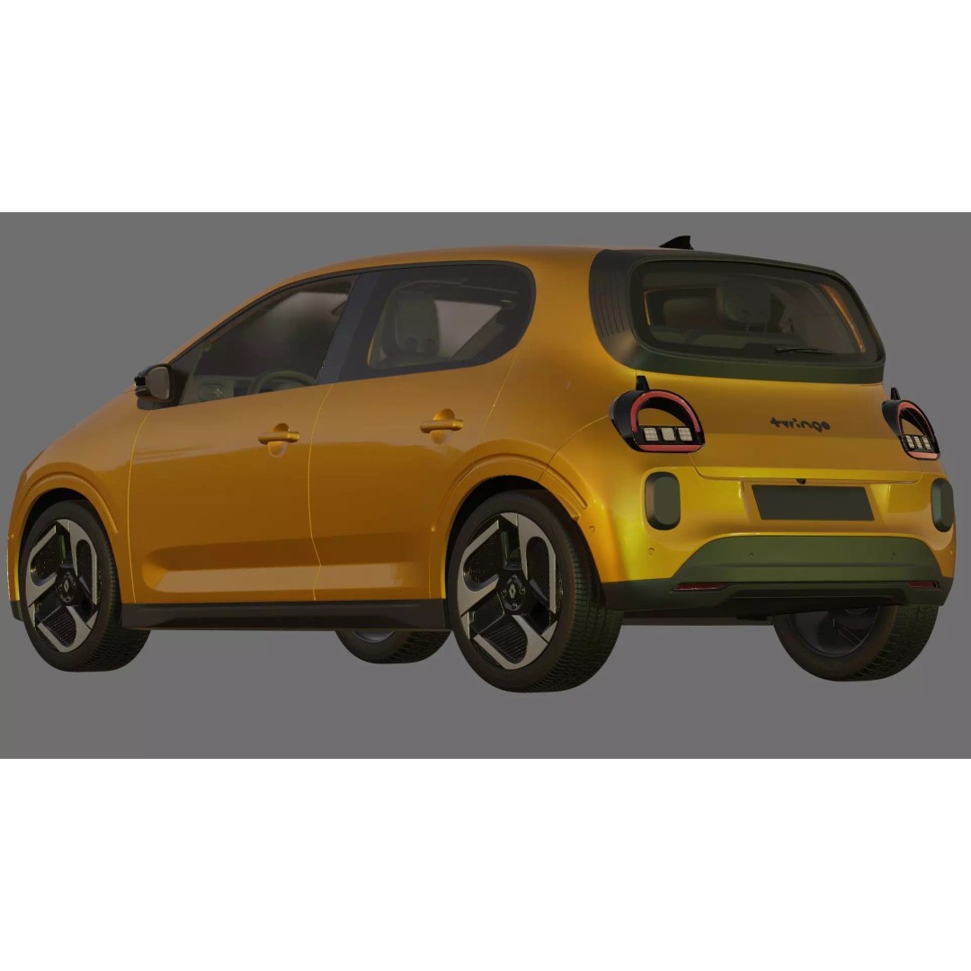 Renault Twingo E-Tech EV 2027 3D Model – High Poly Detailed Car Asset - View 27
