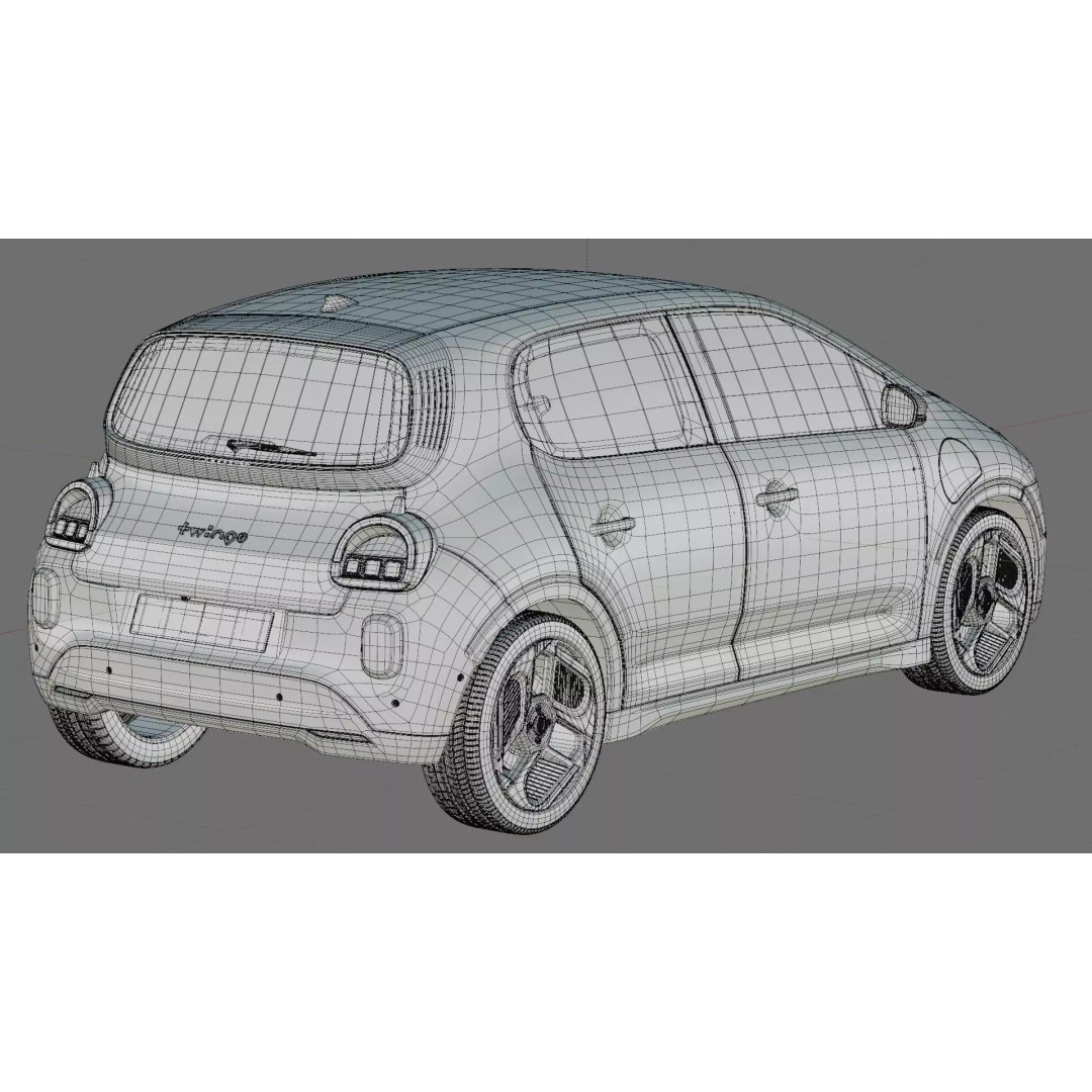 Renault Twingo E-Tech EV 2027 3D Model – High Poly Detailed Car Asset - View 34