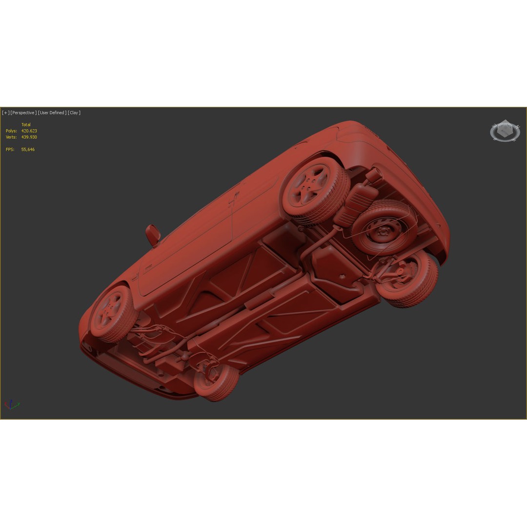Citroen Saxo VTS 3D Model – High Poly Game Asset, FBX & OBJ Formats
