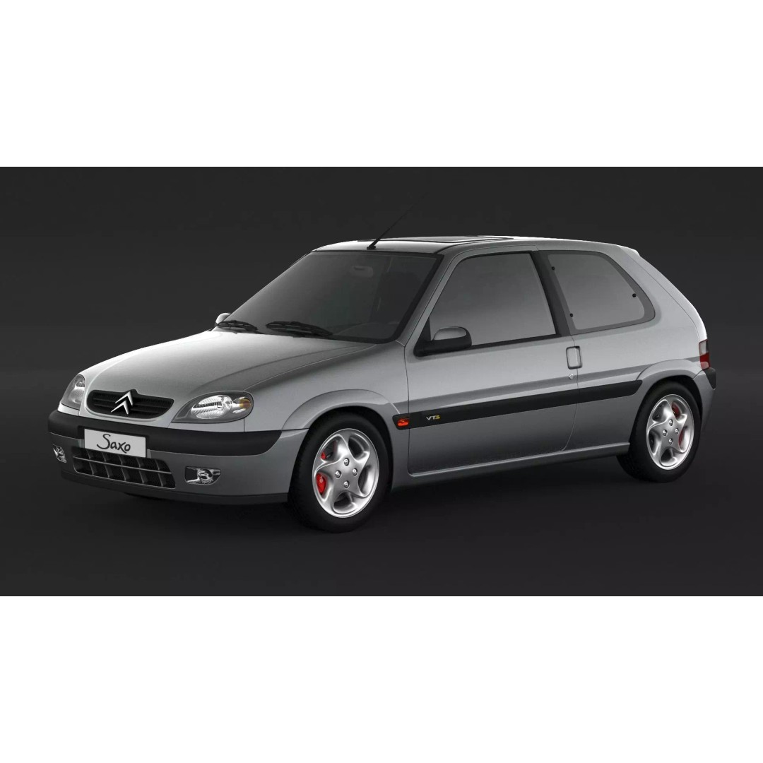 Citroen Saxo VTS 3D Model – High Poly Game Asset, FBX & OBJ Formats - View 2
