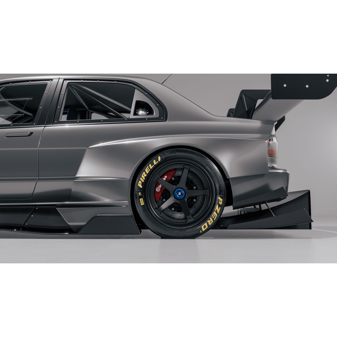 Mitsubishi Lancer Evolution IX 3D Model – High Poly Racing Car, Blender, FBX, OBJ - View 9