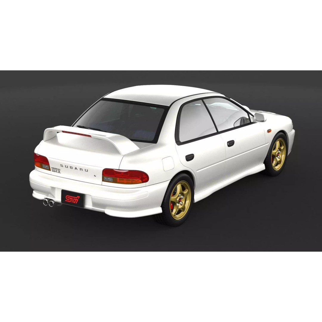 Subaru Impreza WRX STI 3D Model – High Poly Game Asset, FBX, OBJ - View 8