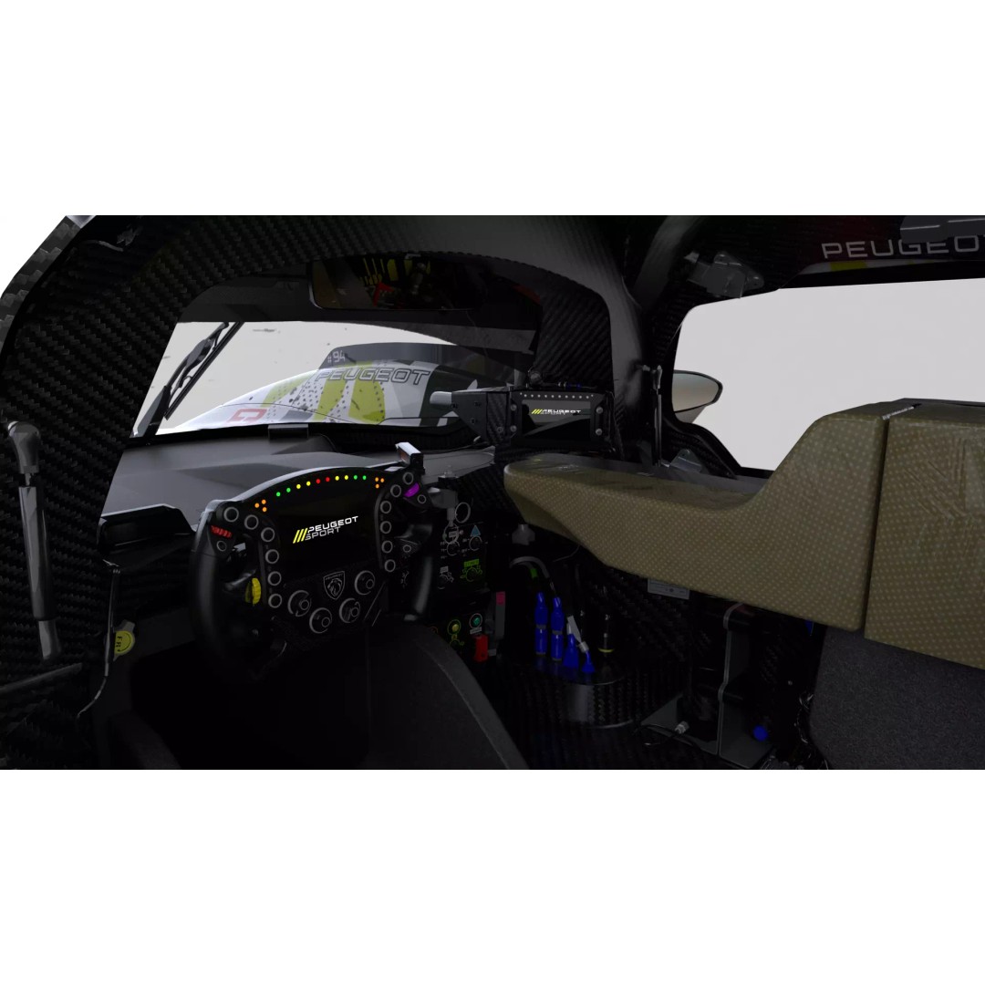 Peugeot 9X8 LMDh 2025 3D Model – High Poly Racing Car, FBX, PBR