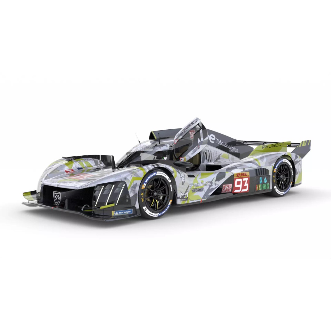 Peugeot 9X8 LMDh 2025 3D Model – High Poly Racing Car, FBX, PBR - View 11