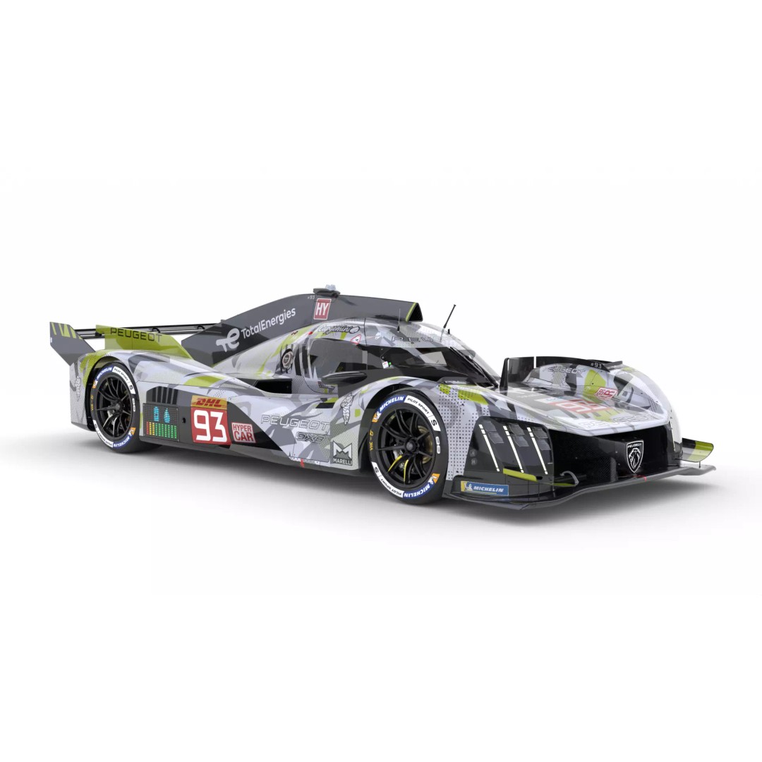 Peugeot 9X8 LMDh 2025 3D Model – High Poly Racing Car, FBX, PBR - View 13