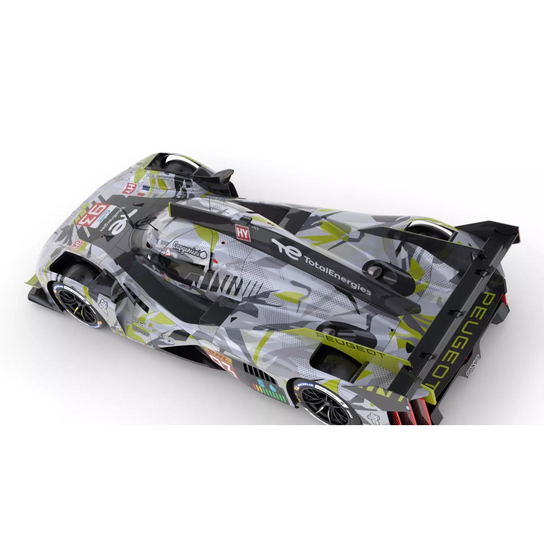 Peugeot 9X8 LMDh 2025 3D Model – High Poly Racing Car, FBX, PBR - View 16