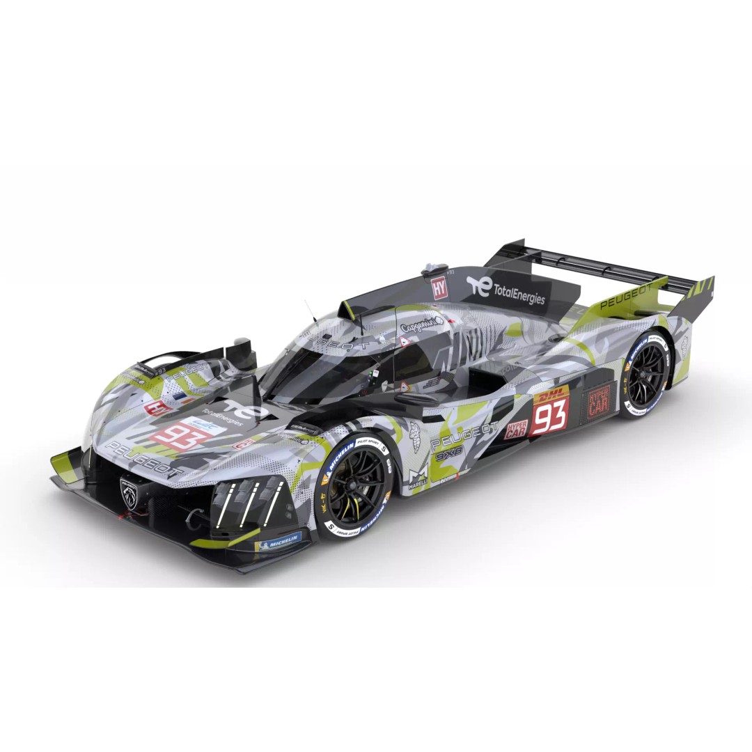 Peugeot 9X8 LMDh 2025 3D Model – High Poly Racing Car, FBX, PBR - View 2